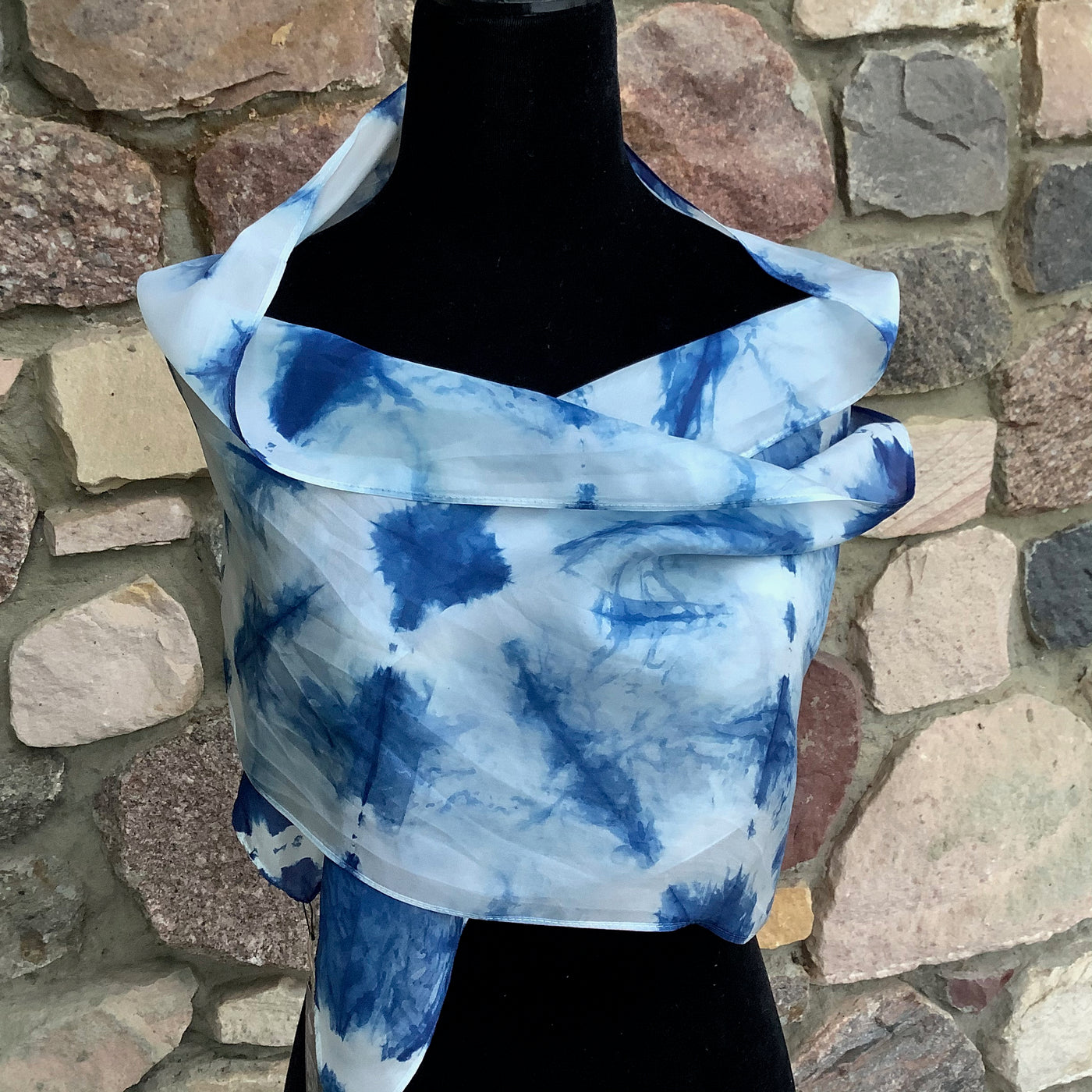 Shibori-Style Indigo Dye (11x60 inches)